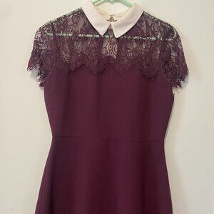 Maison Jules Plum/Purple Lace Dress